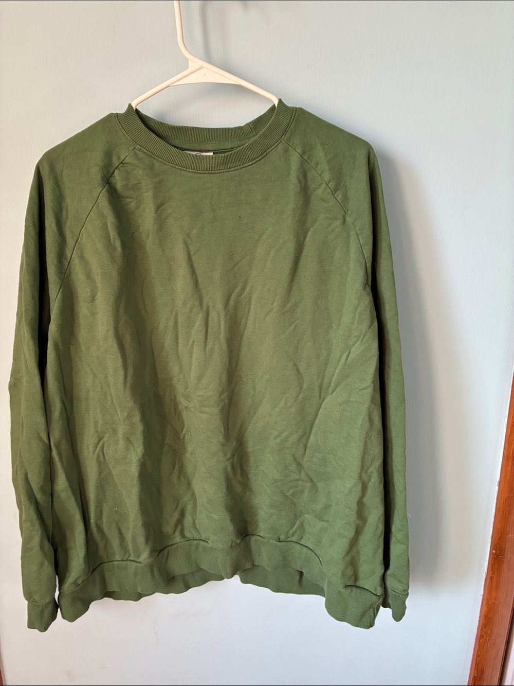American Apparel Olive Green Crewneck Sweatshirt